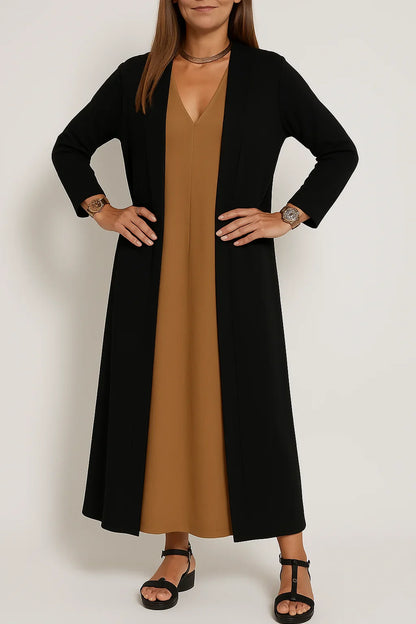 Novaya™ - Robe longue élégante + gilet assorti OFFERT