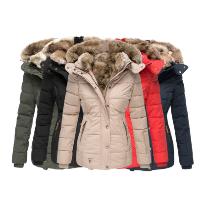 Elysia™ - Manteau d'Hiver en Fourrure avec Capuche