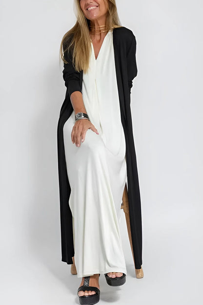 Novaya™ - Robe longue élégante + gilet assorti OFFERT